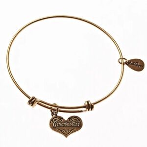 Bella Ryann Grandmother Adjustable Expandable Goldtone  Bangle Bracelet Charm
